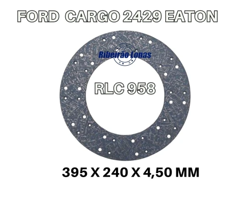 Revestimentos de Embreagens-FORD CARGO 2429 EATON 395 SEM LAMINA