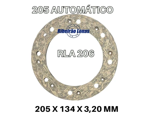 Revestimentos de Embreagens-AUTOMATICO 205 MM