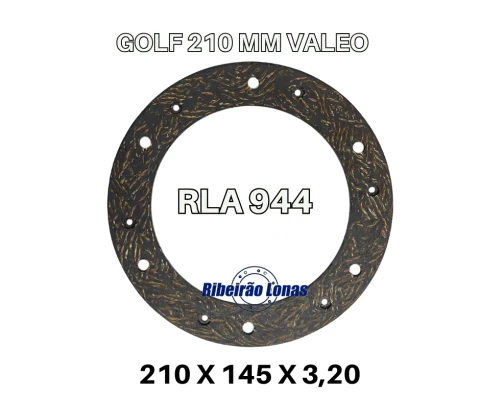 Revestimentos de Embreagens - VW GOLF 210 MM VALEO 1.8/2.0 (RLA 217)