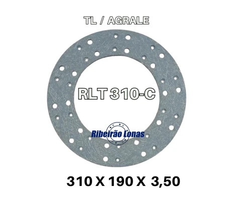 Revestimentos de Embreagens-TL 65 TL 70 TL 90 310 MM 3,50