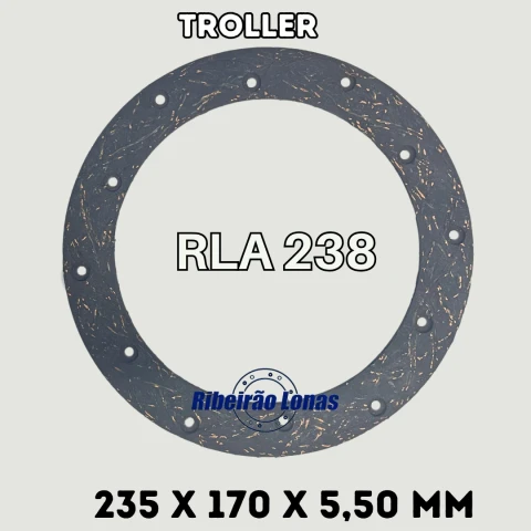 Revestimentos de Embreagens - TROLLER 5,50 MM