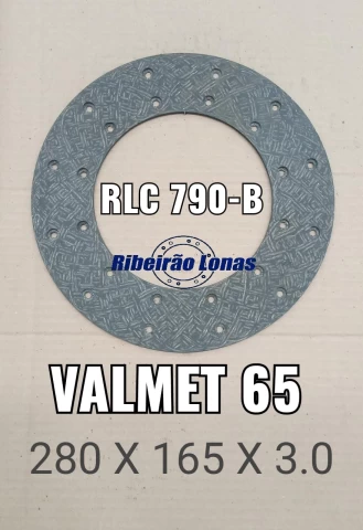 Revestimentos de Embreagens - VALMET 65 COM 3,00 MM